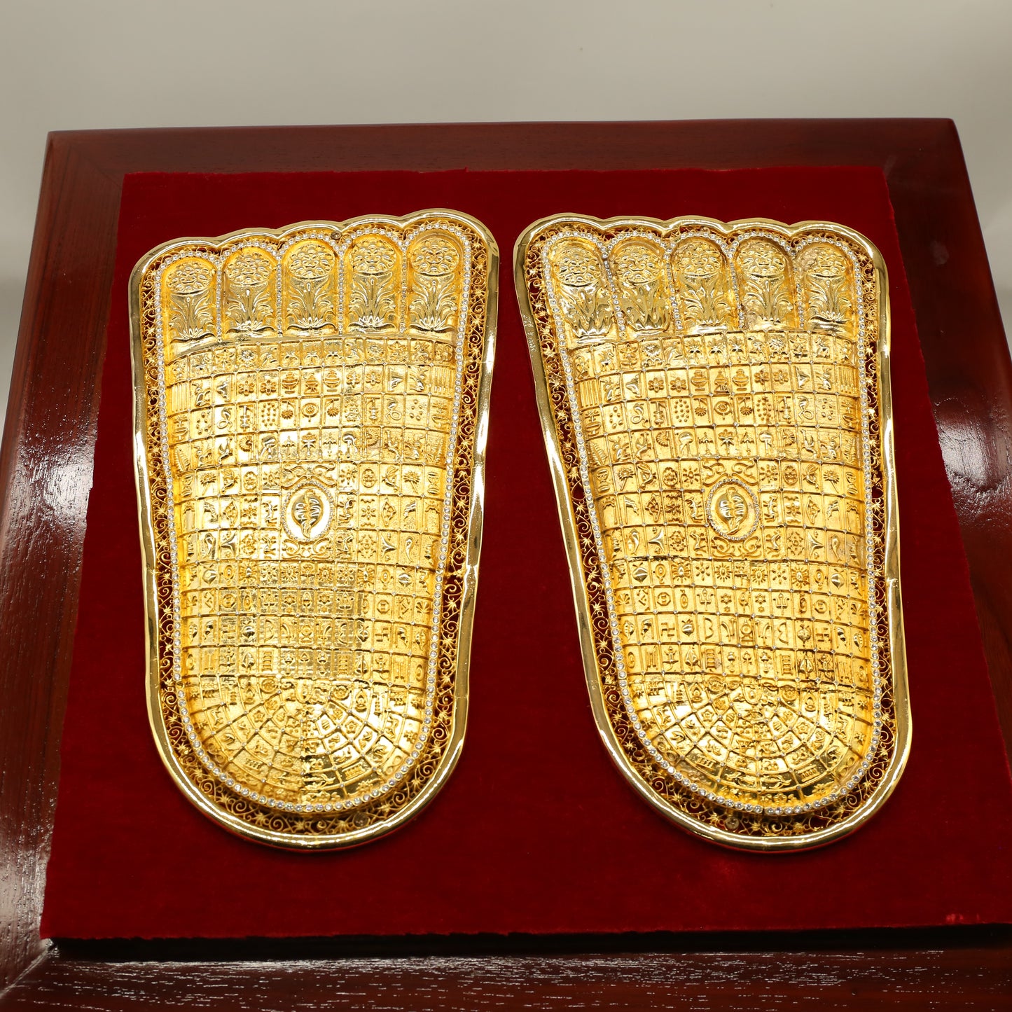 24K Gold Plated Foot print Replica -12''