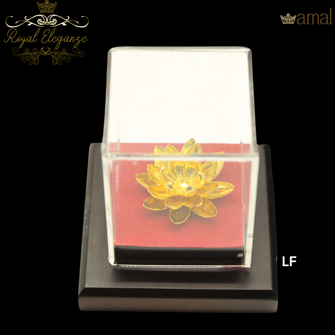 24K Gold Plated Lotus Flower