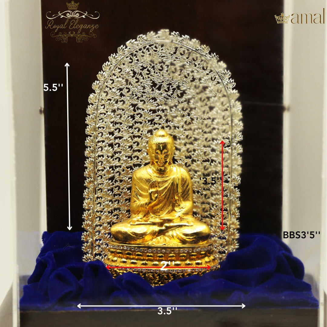 Buddha's Statue with Back Caving 3.5''