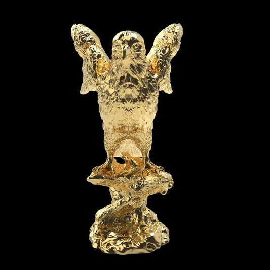 24K Gold Plated Eagle Statue